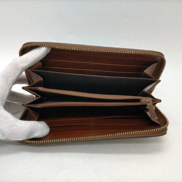 554248BY (L3) Authentic Gucci Wallet Long Brown PVC Luxury Vintage Designer Hand - Picture 5 of 10